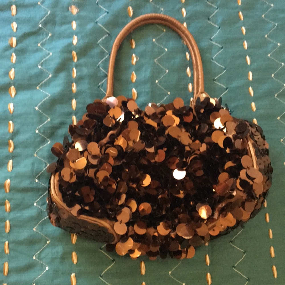 Sequined evening bag